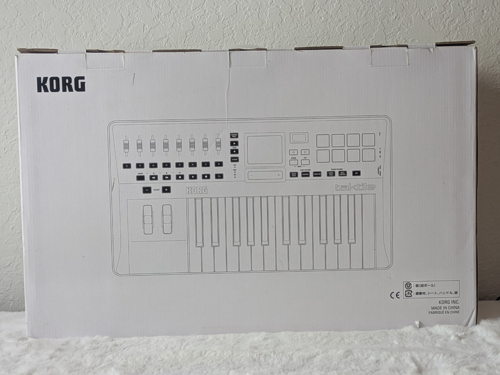 Korg taktile-25 USB MIDI Keyboard Controller 25-Key Touch Pad Tested Works