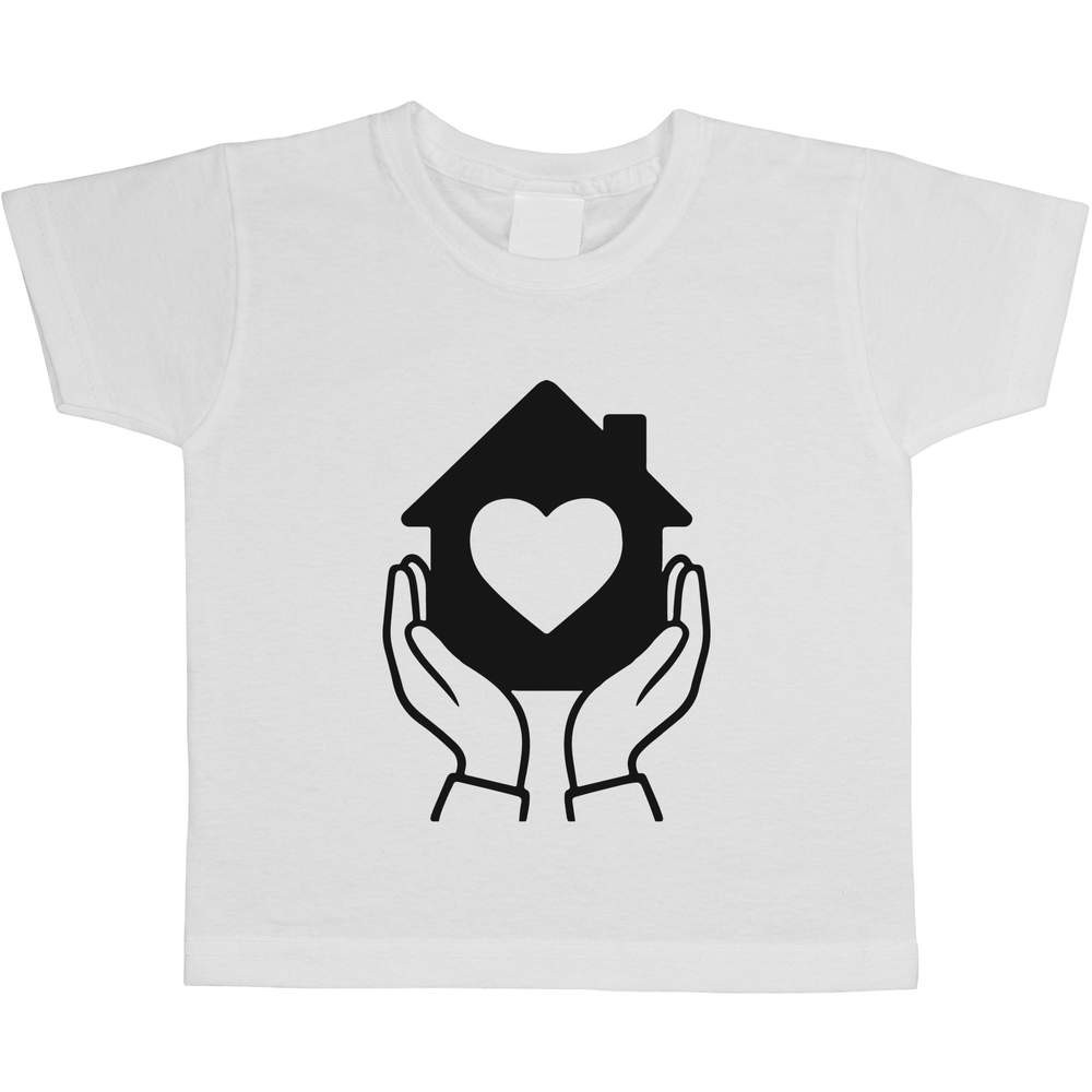 'Home is Where the Heart Is' Children's / Kid's Cotton T-Shirts (TS056615)
