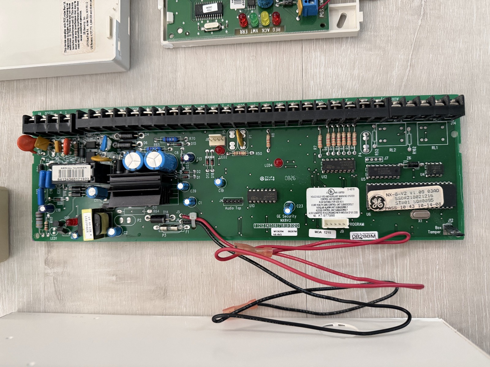 NetworX NX-8V2 Security Alarm System Control Panel Board, Housing, Cellular