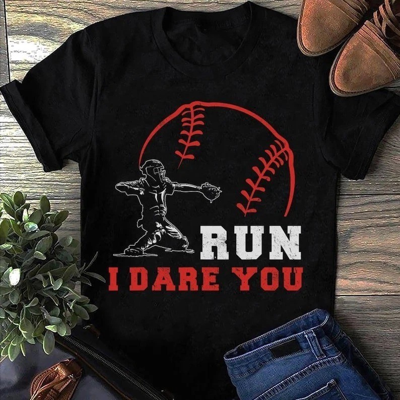 Steal I Dare You Baseball Catcher Baseball Player Baseball T Shirt, Baseball ...