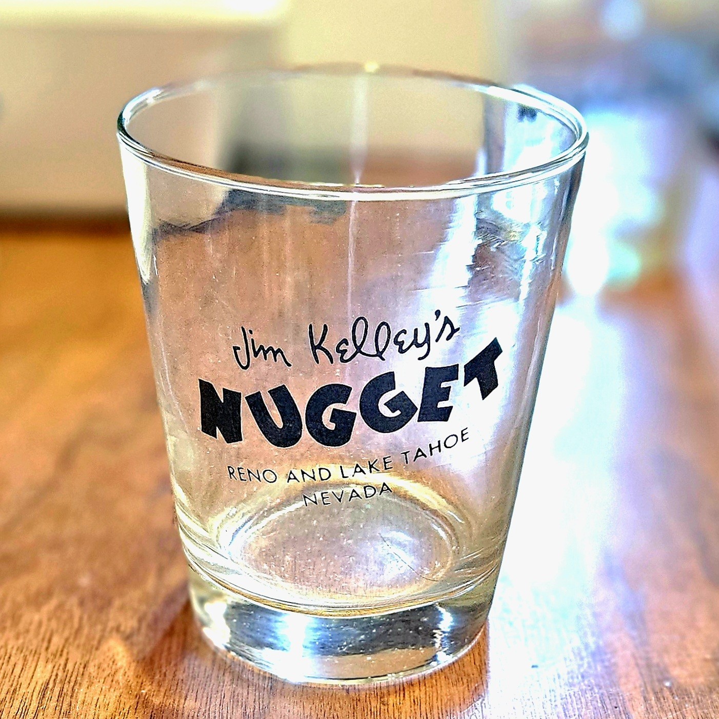 Jim Kelley’s Nugget Reno & Lake Tahoe Nevada Cocktail Glass Barware Vintage