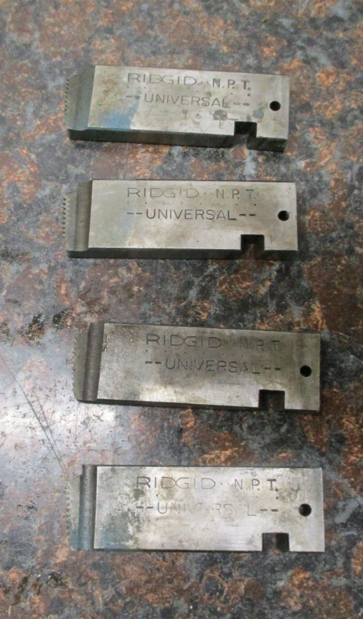 Ridgid 47745 Universal Dies 1/2" TO 3/4" - 14 Alloy RH USED FREE SHIPPING