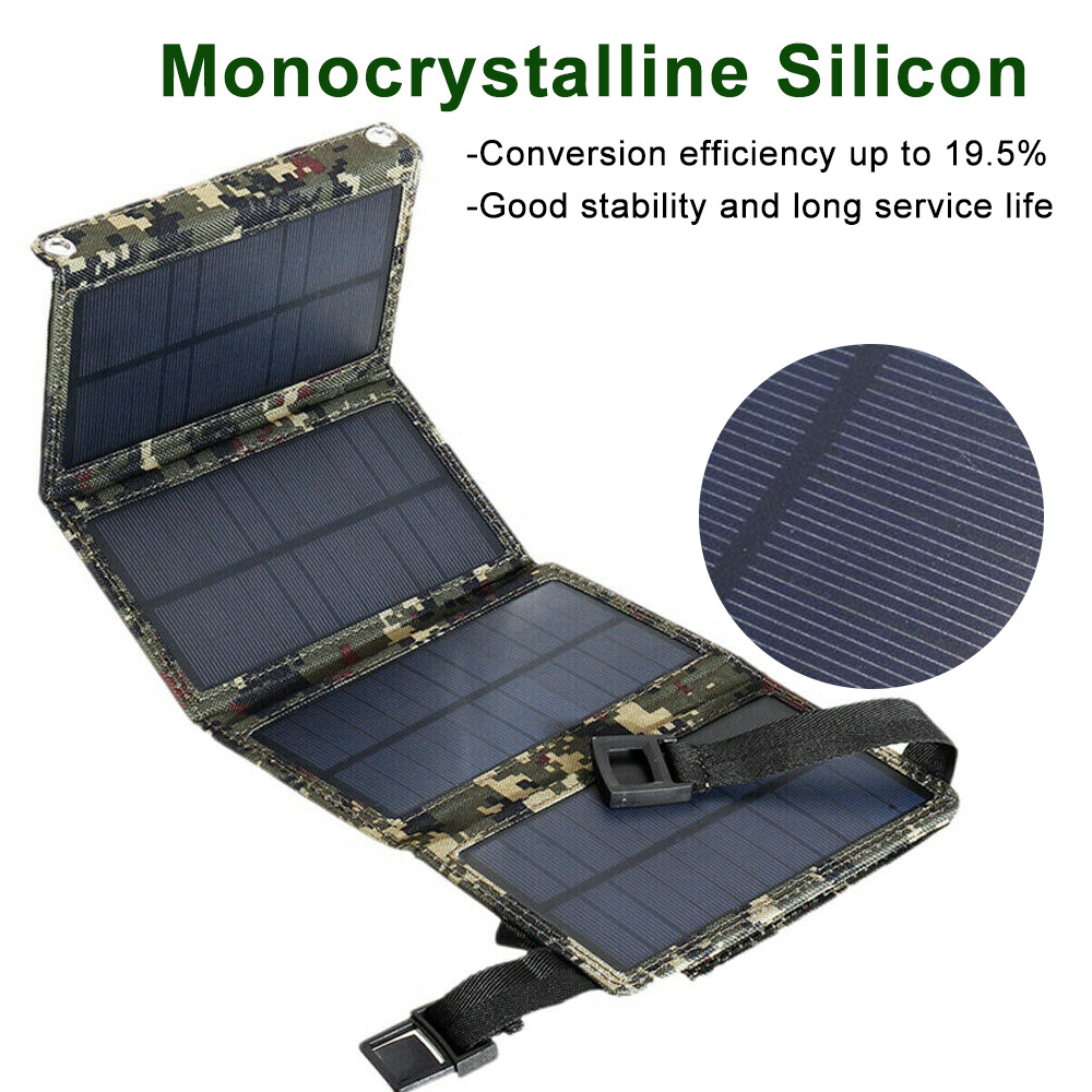 Portable Solar Panel Charger - Fast Charging for Camping, Hiking & Travel