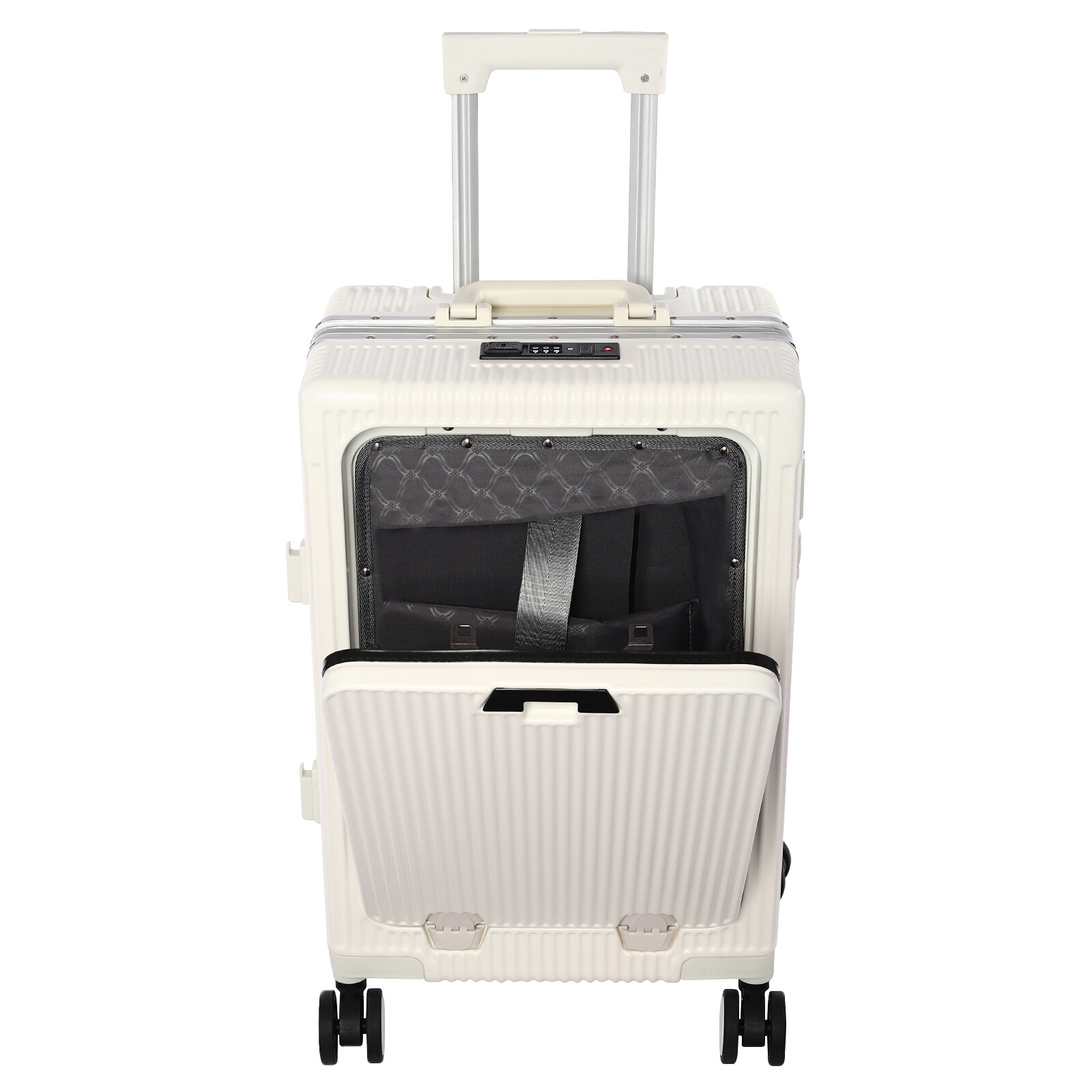 20" Boarding Suitcase Suitcase w/Front Pocket, 14"-15" Laptop Case Trolley
