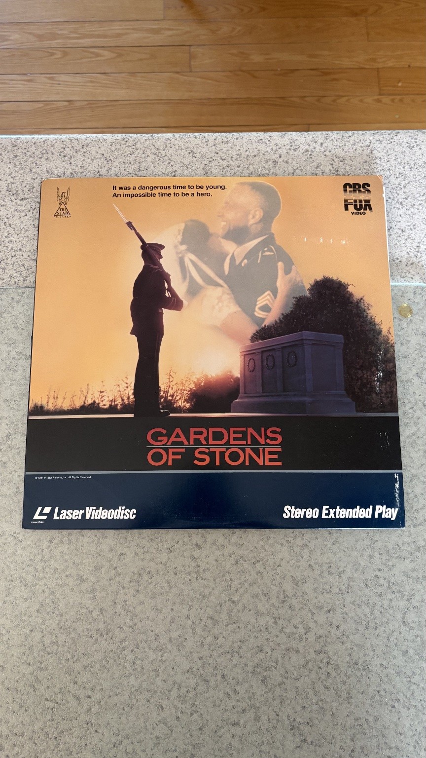 Gardens of Stone LaserDisc 1987 Military Drama Francis Coppola CBS Fox