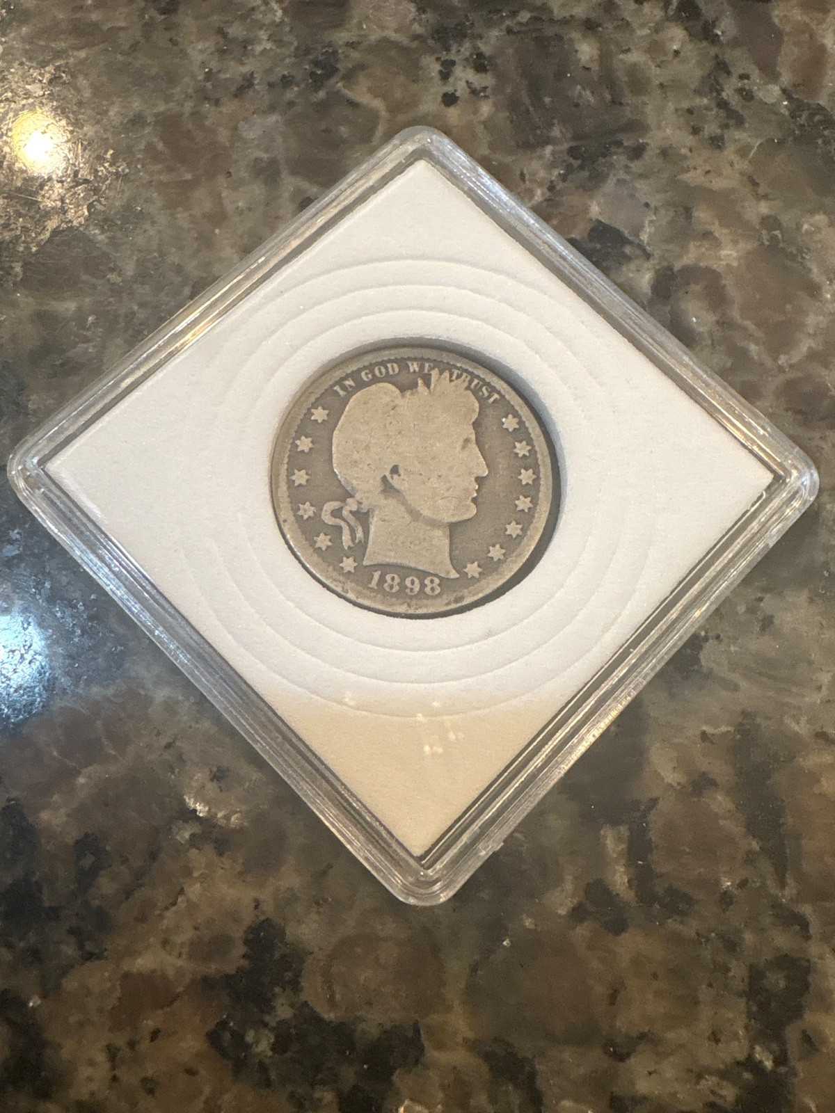 1898 Philadelphia Mint Silver Barber Quarter