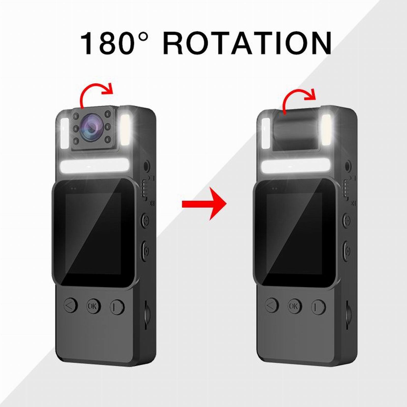 4K Video Camera Compact Surveillance Camera Law Enforcement Body