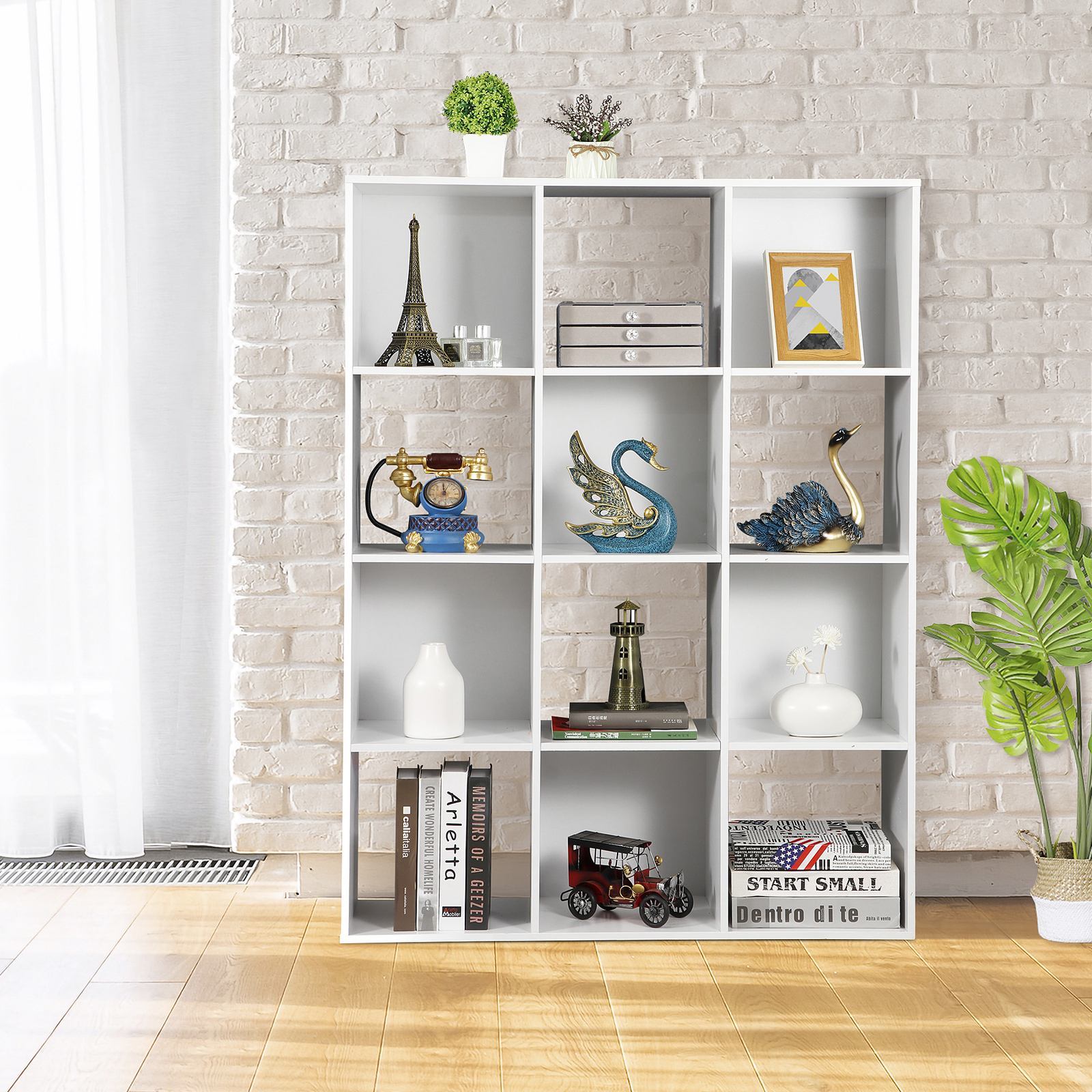 12 Cube Storage Organizer Bookcase Closet Storage for Home office Decor White