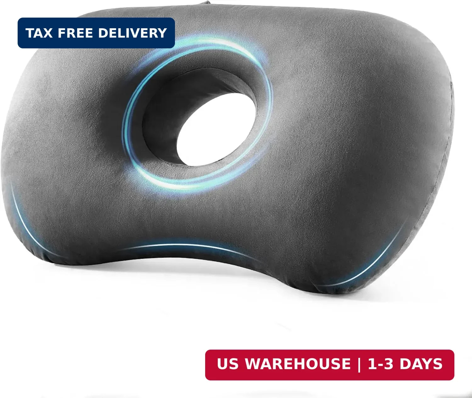 SofGlowly Ear Piercing Pillow for Side Sleepers, Larger Ear Hole Design for Comf
