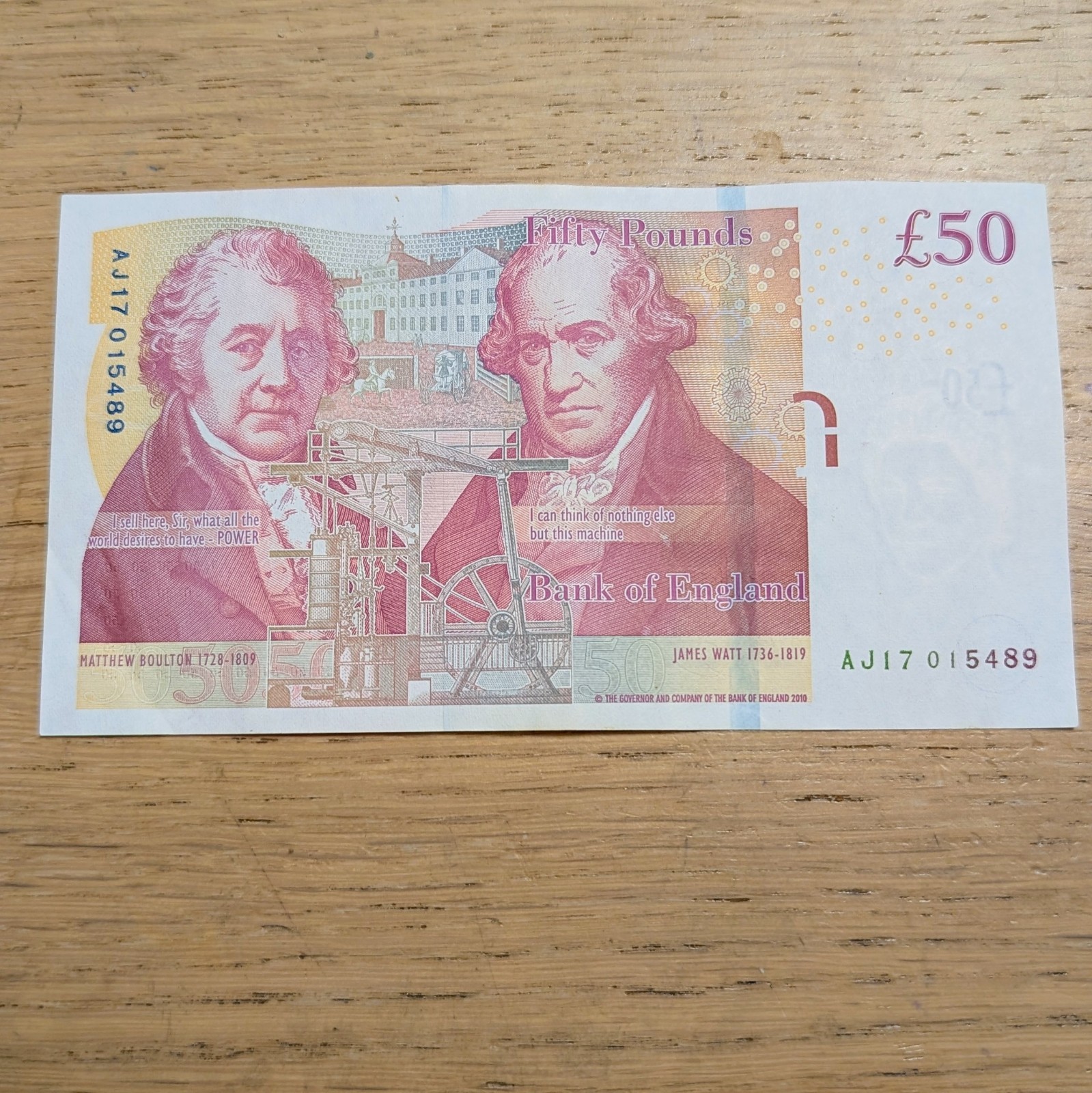 Old Fifty £50 Pound Notes Circulated Good Condition