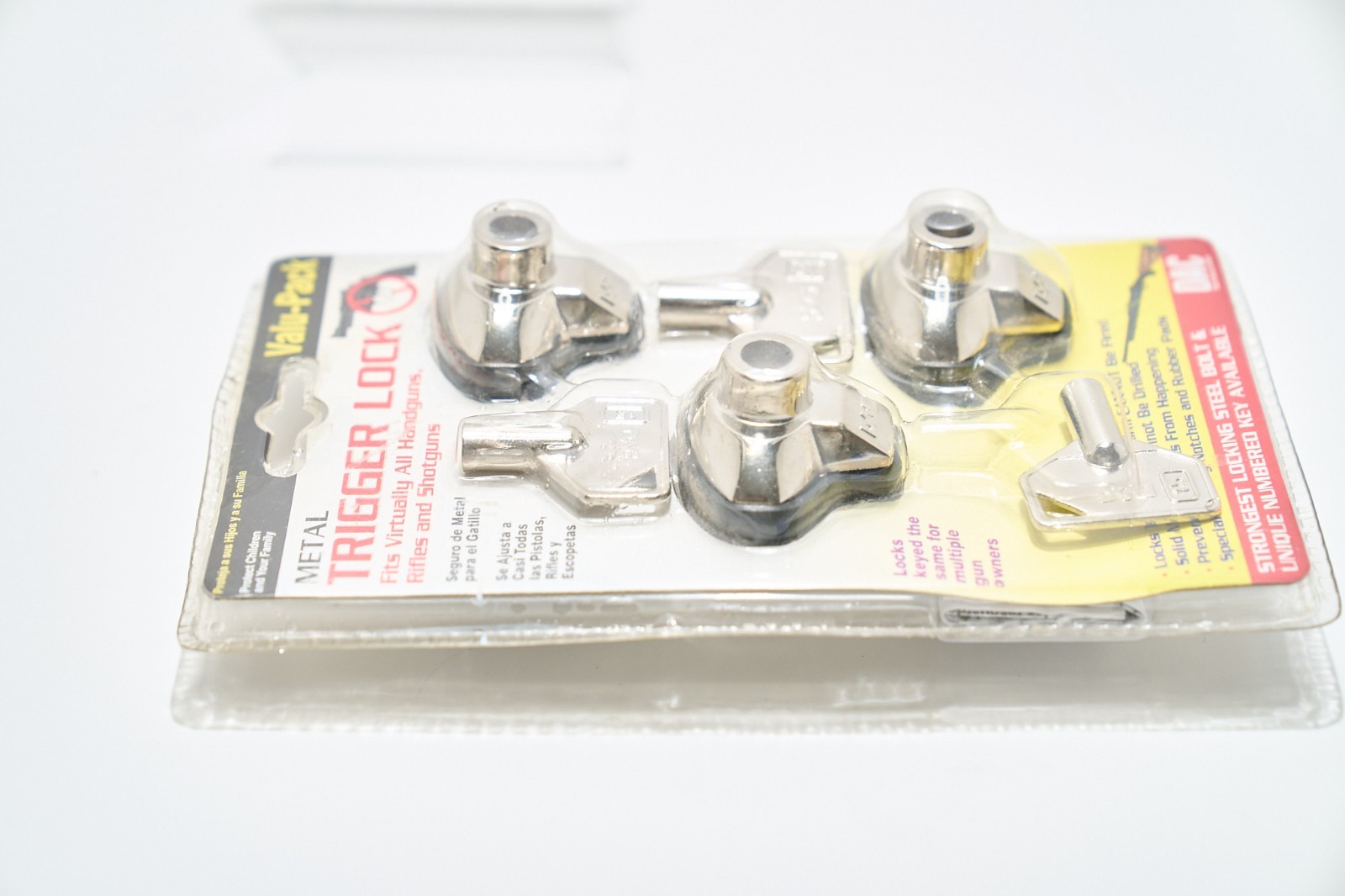 DAC Metal Childguard Trigger Locks 3 Locks 3 Keys Model #MTL-100