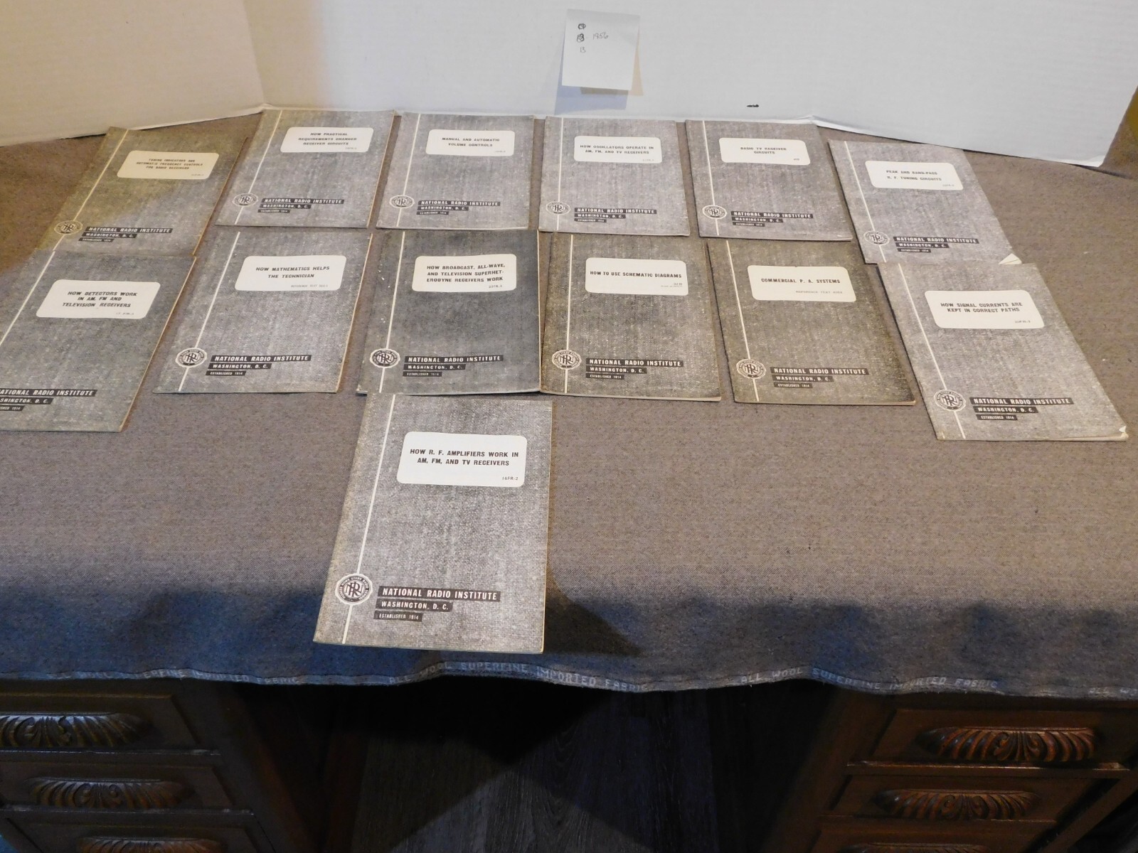 13 National Radio Institute 1956 Radio & TV Repair Manuals Booklets