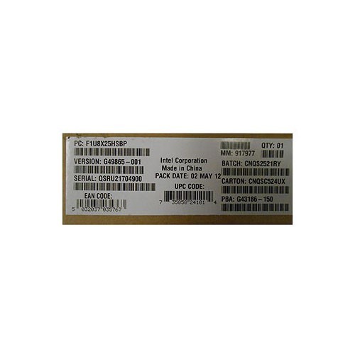 Intel F1U8X25HSBP Spare Board for 1U 8x2.5in Hot-Swap Backplane New Bulk
