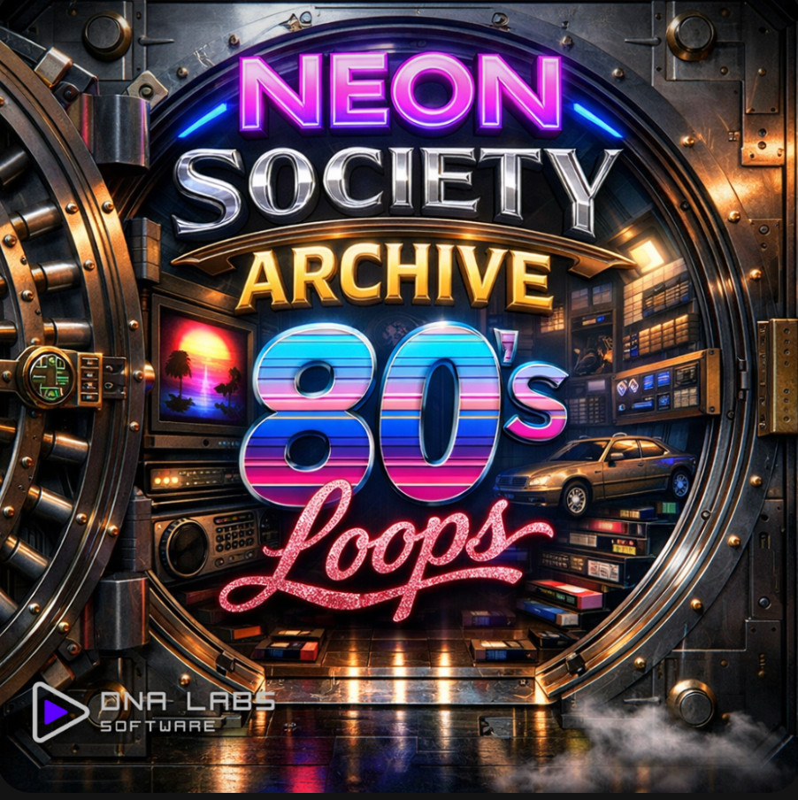 Neon Society Archive – 80’s Loops - Loaded on a Physical USB Drive