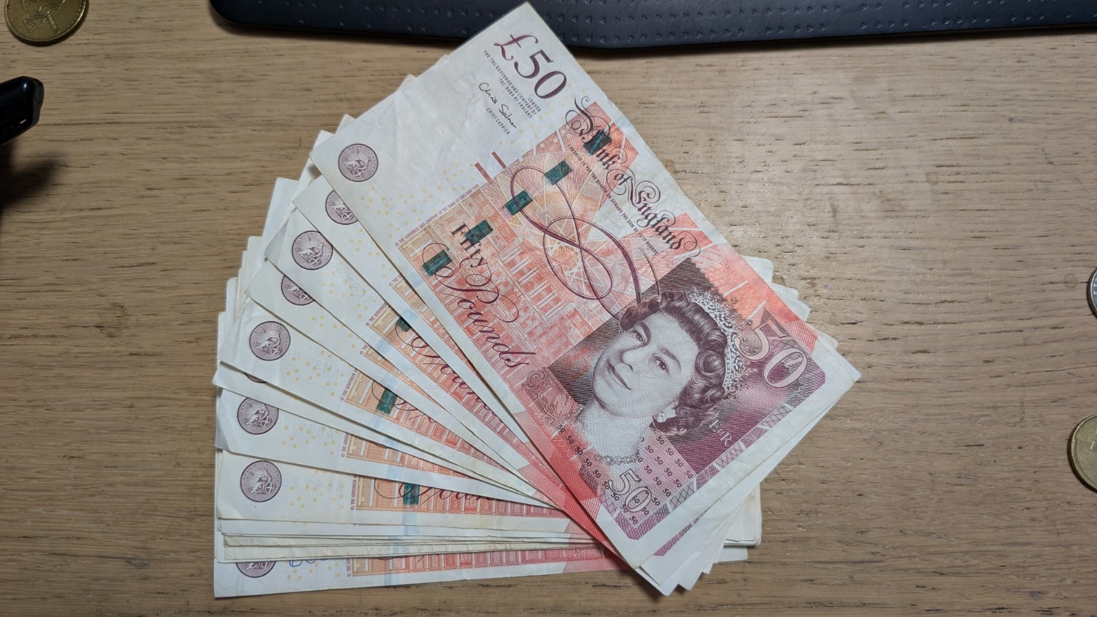 Old Fifty £50 Pound Notes Circulated Good Condition