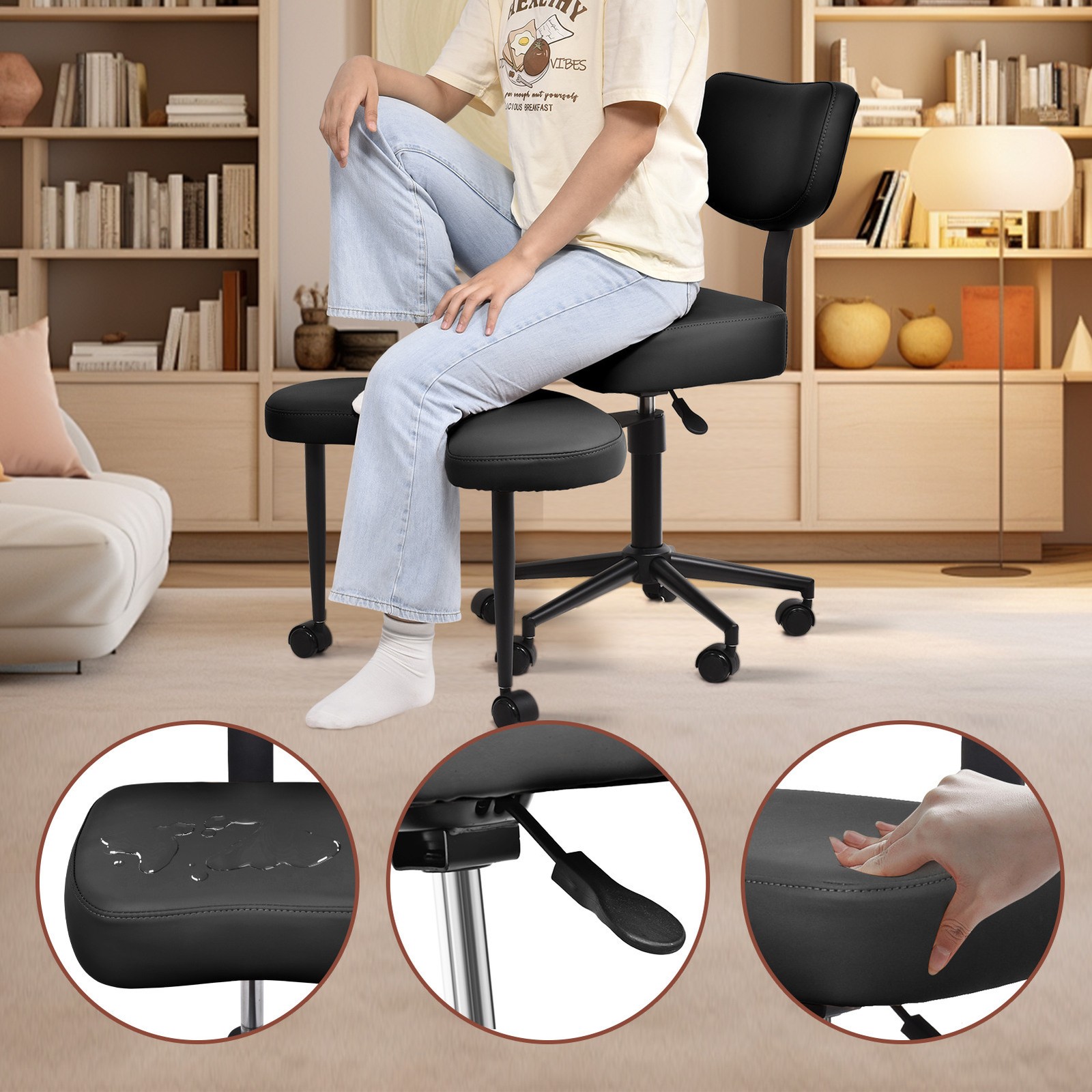 Meditation Cross Legged Armchair, ADHD Chair, Criss Cross Chair for Home Office