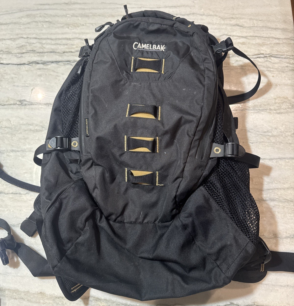 CAMELBAK Alpine Explorer Backpack 100 oz. Hydration Pack Pocket Black w/Bladder