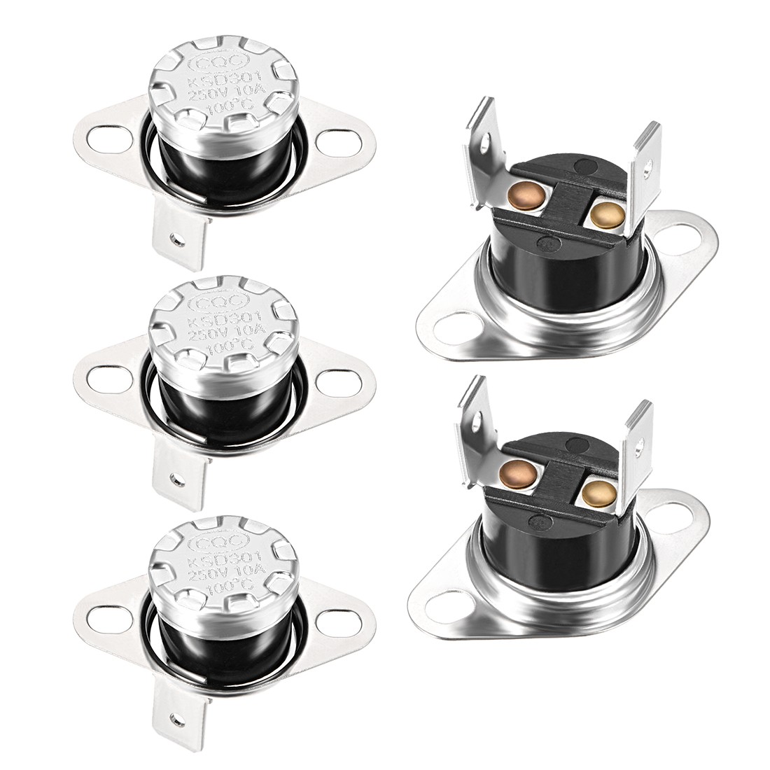 Temperature Control Switch , Thermostat 100°C 10A , Normally Open NO 5pcs
