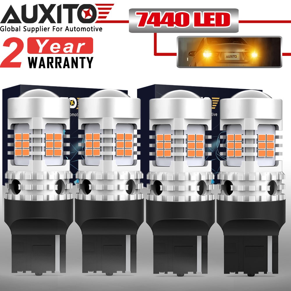 AUXITO Amber 7440 LED Front Turn Signal Light Bulbs No Hyper Flash Canbus 3000K