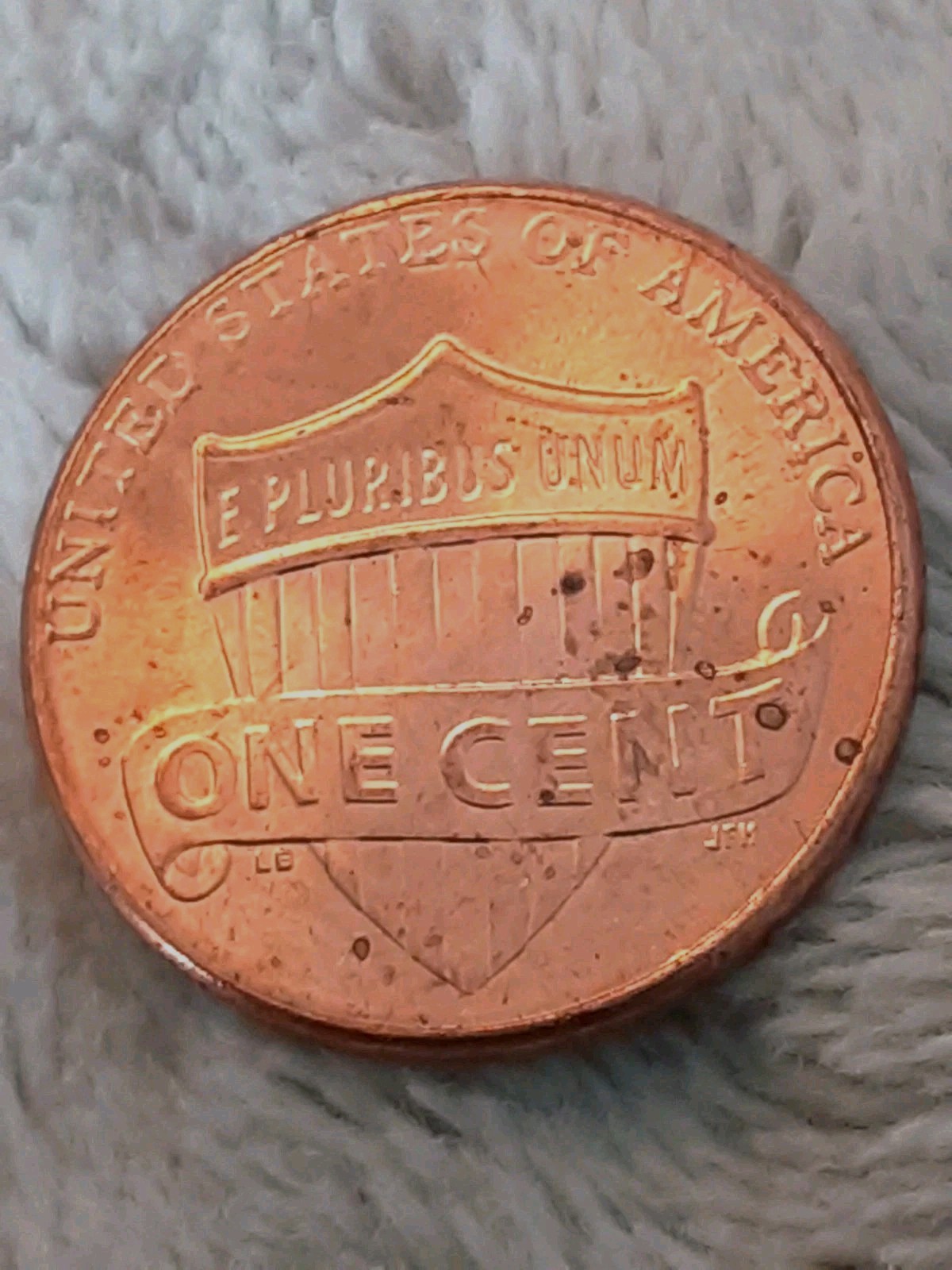 2024 Lincoln Shield Penny No Mint Mark Obverve Extreme Strike Through Coin