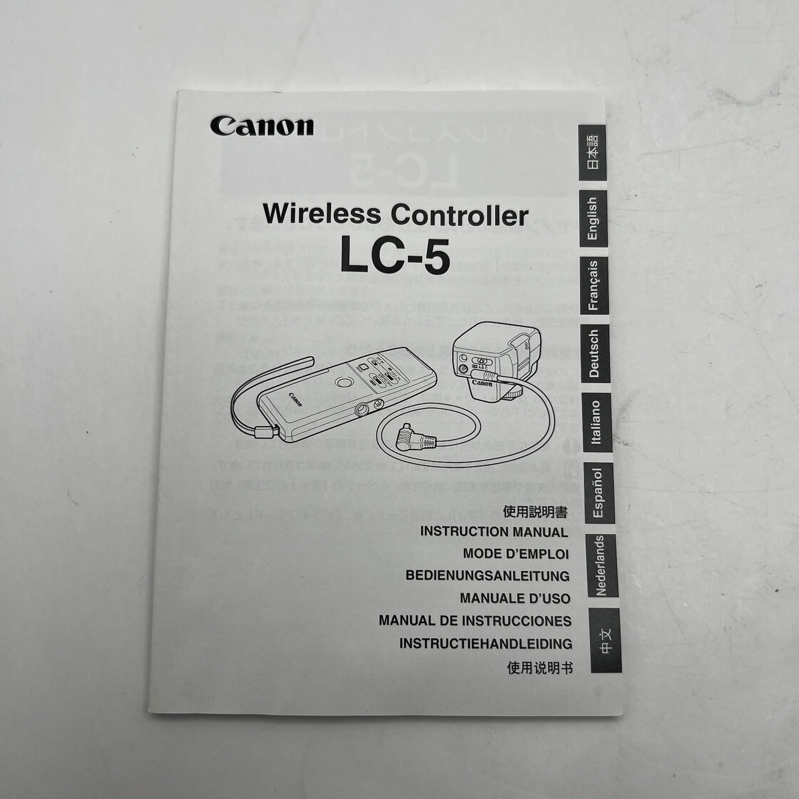 Canon Wireless Controller LC-5 (Transmitter, Receiver, Bracket, Case)