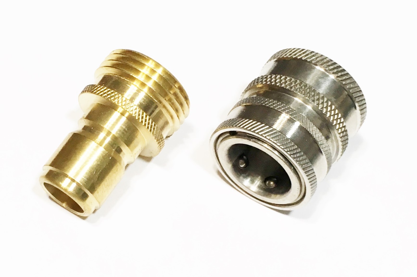3/4 Female Male Garden Hose QC Quick Connect 1/2" Plug W/ Socket Adapter Coupler