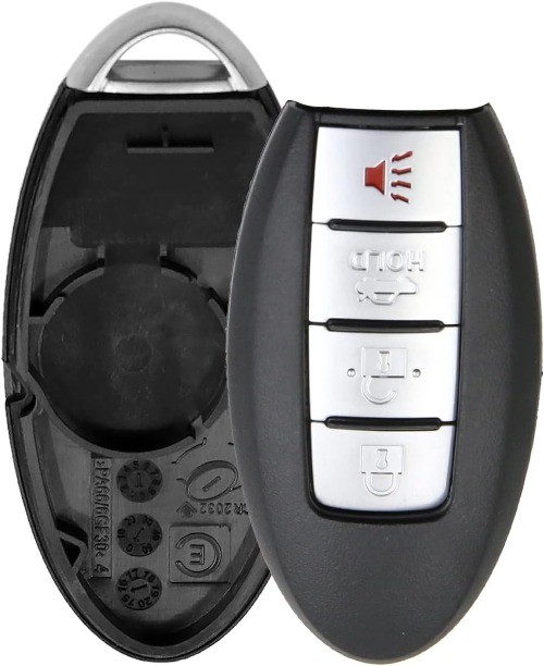 4 Buttons Uncut Insert Key Fob Remote Control Case Shell Replacement for Altima