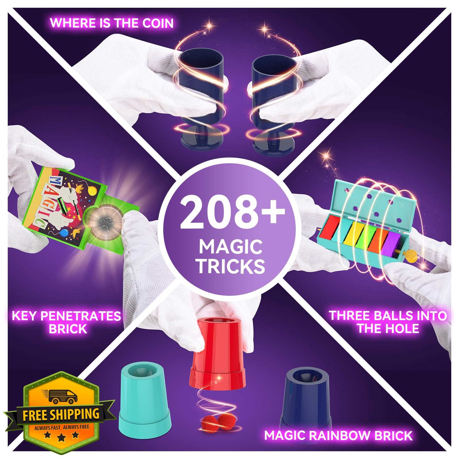 Nicella Magic Kit 208 Tricks 28PCS