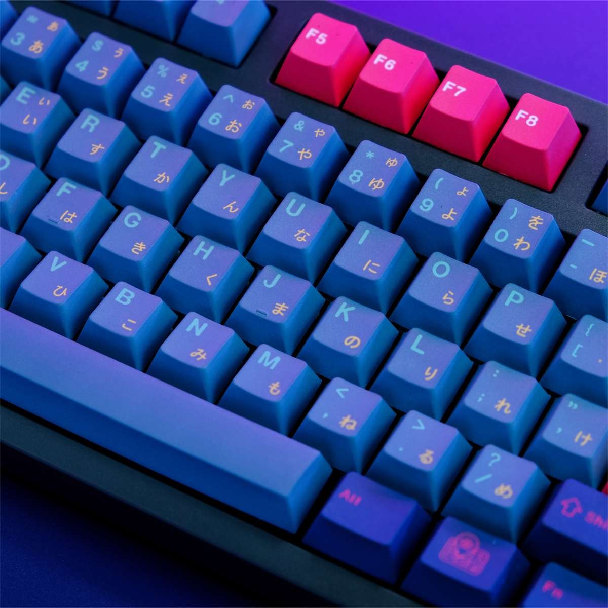 129 Keys Kabuki-Cho Keycap Copy PBT Dye Subs Cherry Profile Keycap Set
