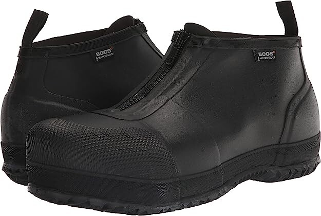 Bogs Men's Composite Toe Work Construction Overshoe Zip Black Size 10