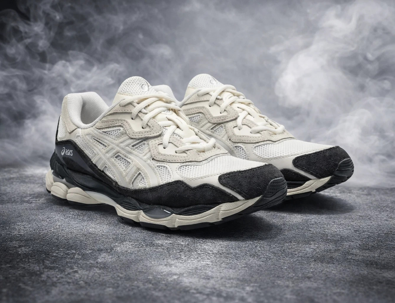 Men - Asics Gel-NYC White Smoke Grey Black 1203A383-111 Size US 7-12