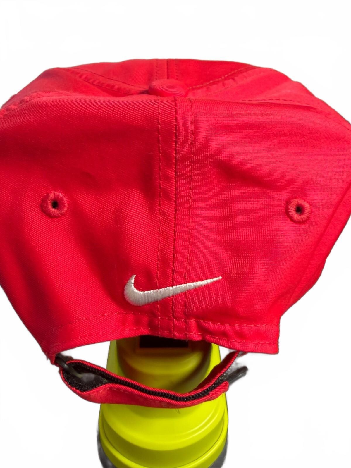 Nike Red Classic Baseball Cap with Adjustable Strap