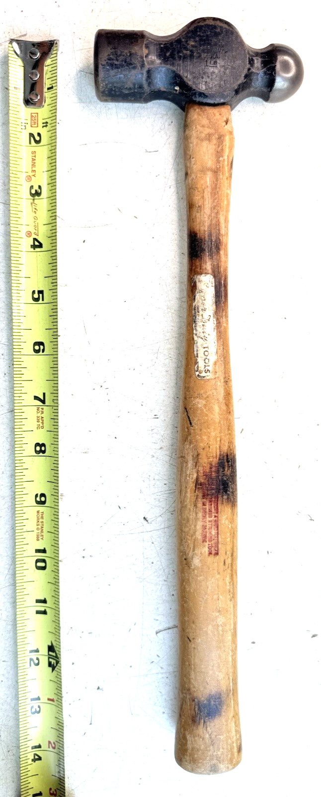 Vintage SUPER DUTY USA Ball Peen Hammer 1 LB Head