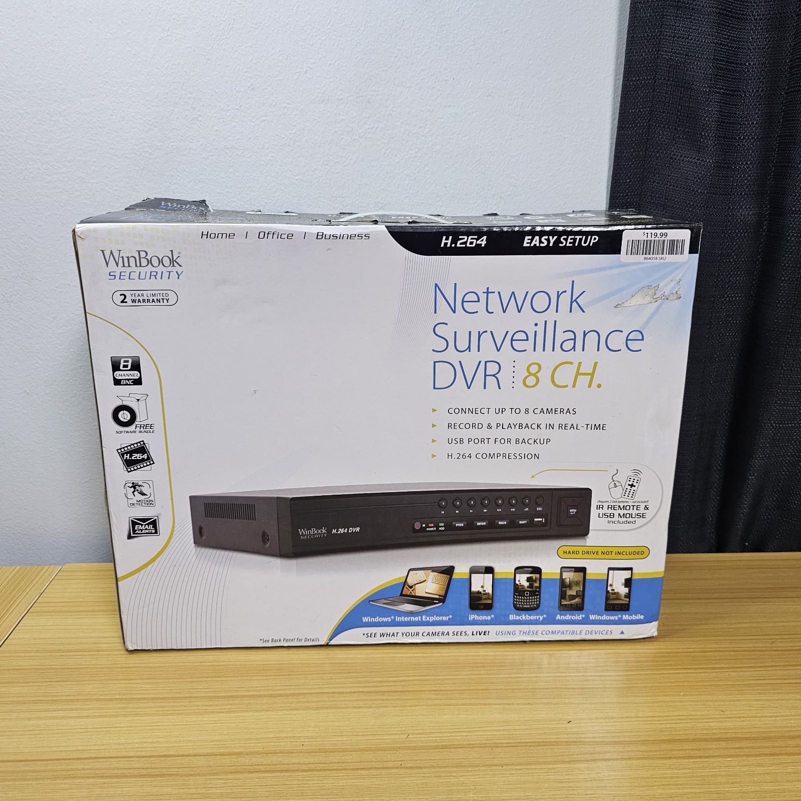 WinBook Security Surveillance DVR Model D6008DV