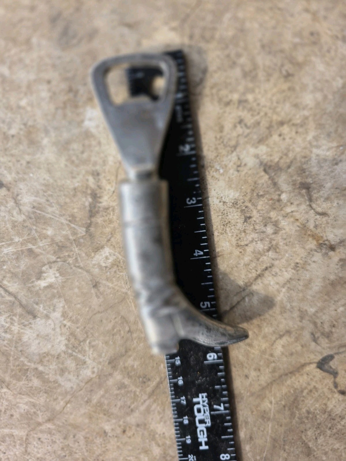 VINTAGE EQUESTRIAN RIDING BOOT BOTTLE OPENER SILVER TONE