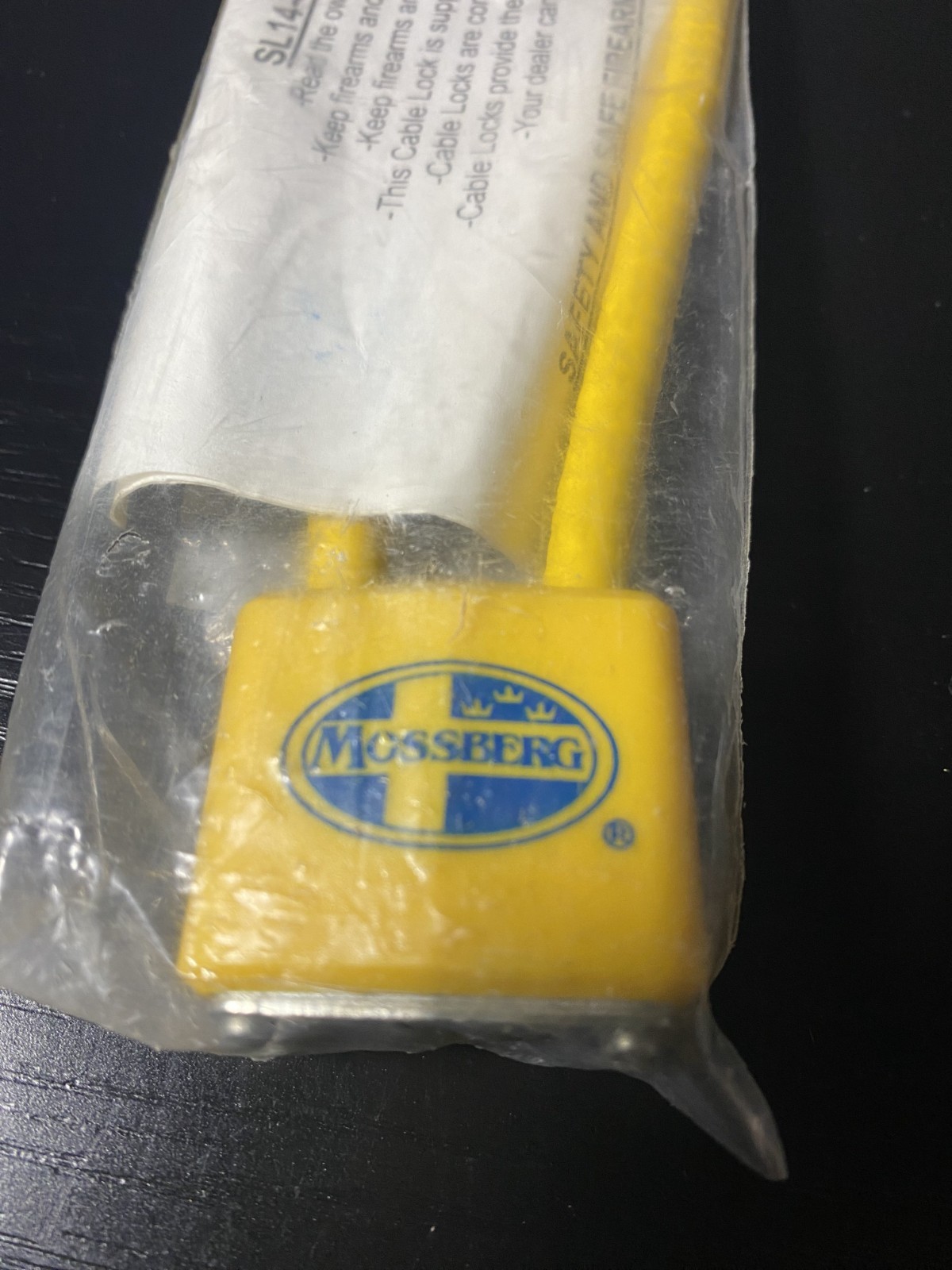 CABLE GUN LOCK (YELLOW) 14" Fits most pistols, handguns, rifles, shotguns