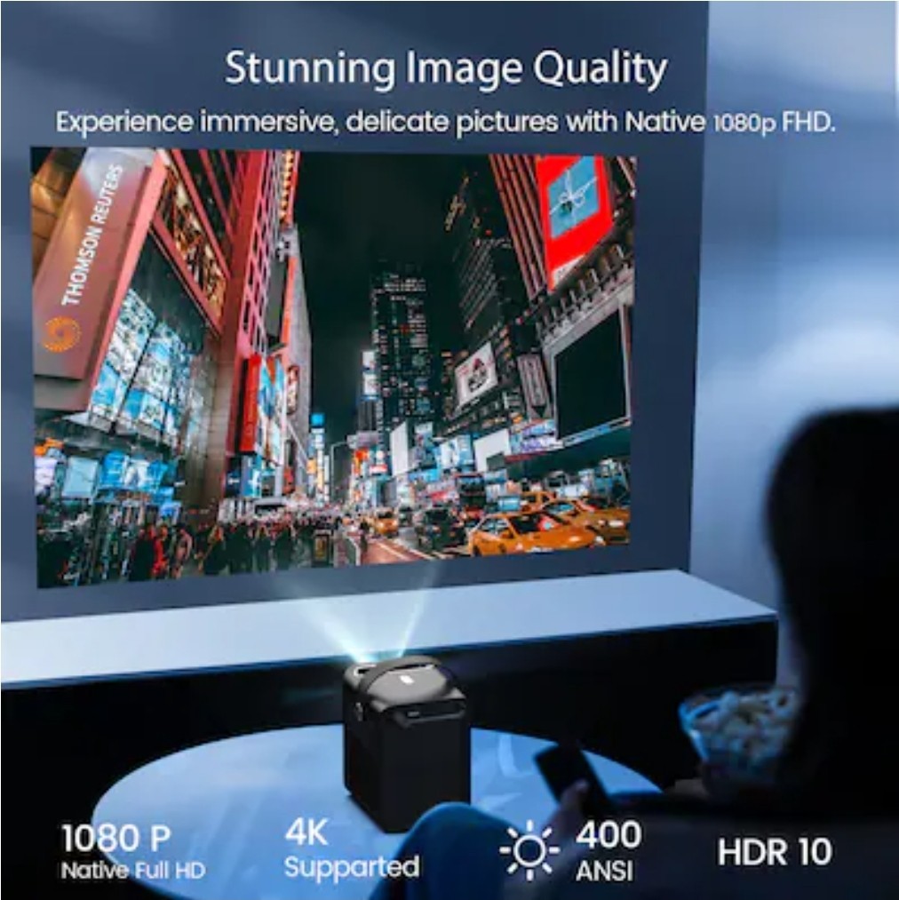 ETOE D2 PRO Smart 4k Projector (model A1172) BUILT-IN ANDROID TV & NETFLIX