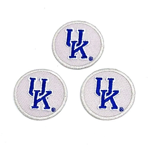 Lot of 3 University of Kentucky UK Wildcats Iron On Embroidered Patch 1.25"Small
