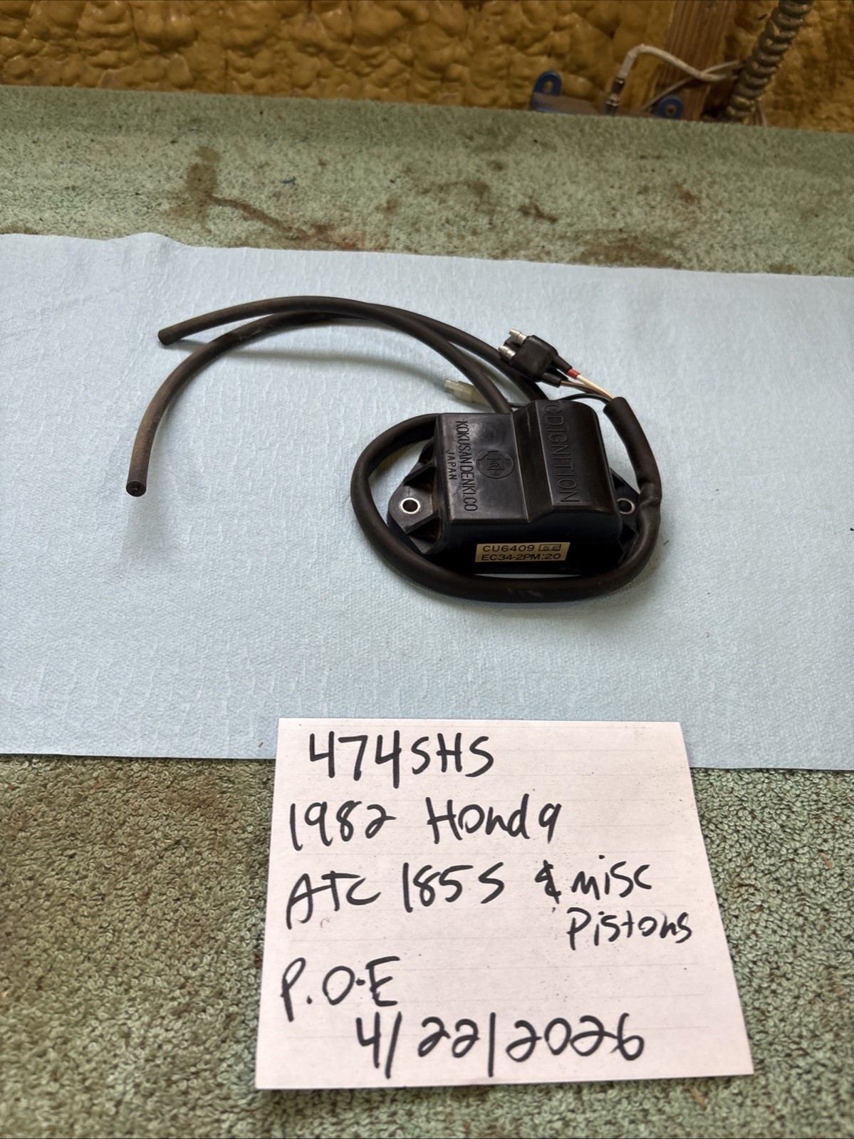 94 Polaris Indy Trail Deluxe 488 F/C Snowmobile CDI Ignition Coil Box 3084007