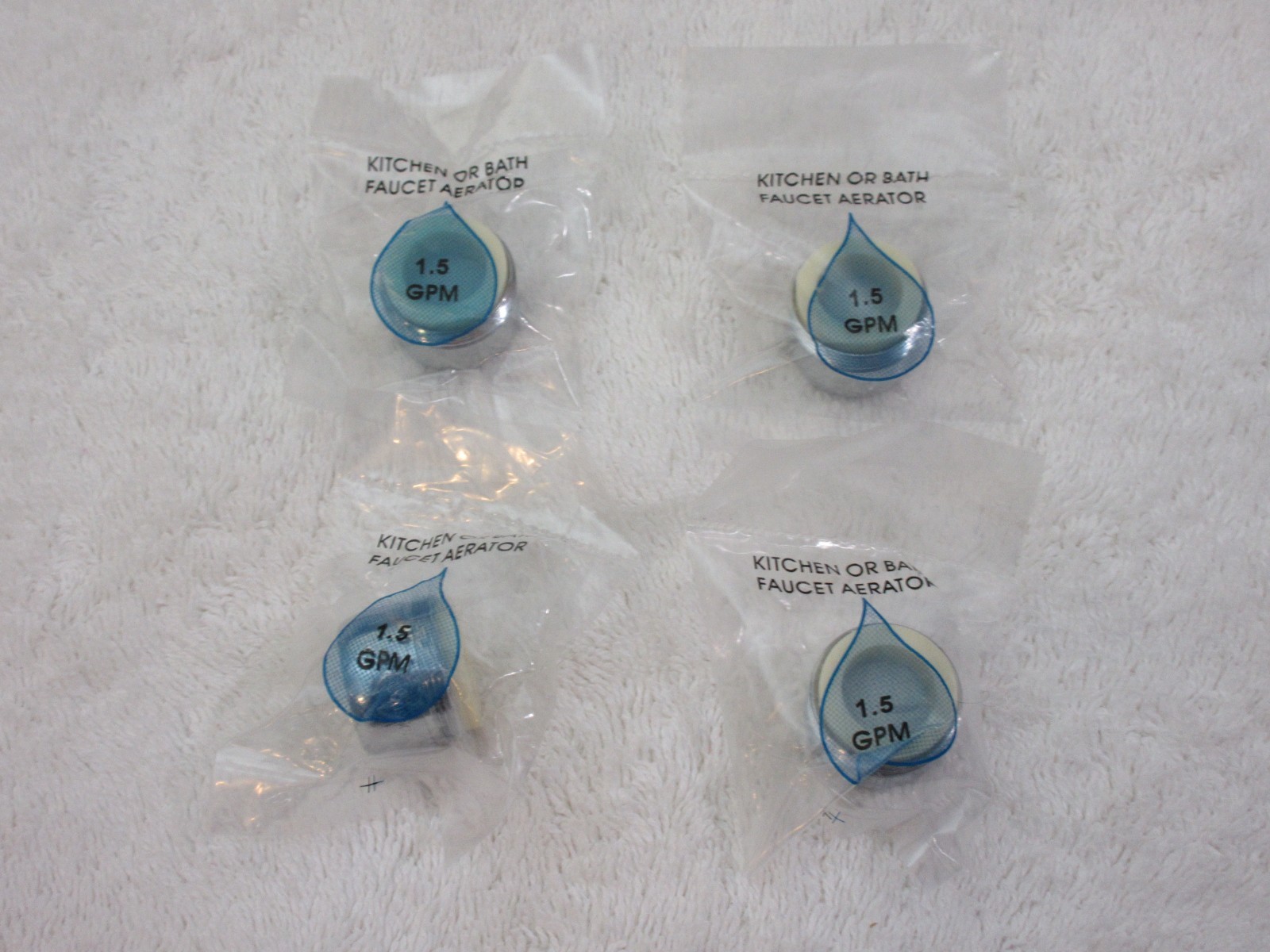 NEW 4 pcs Chrome Bathroom Faucet Aerator A112.18.1M 1.5 GPM 5.7 LPM Male Thread