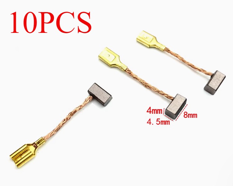 10pcs for Toyota glass lift motor carbon brush 4*4.5*8 side socket