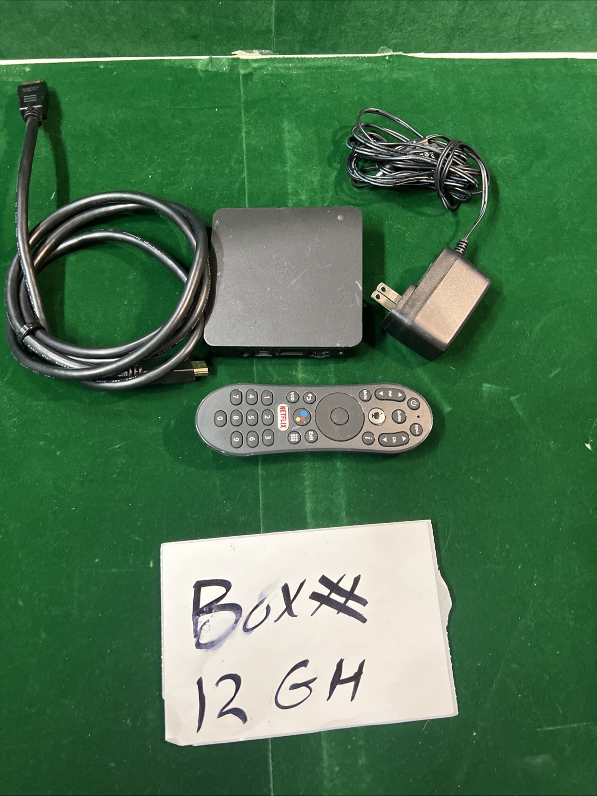 EVO FORCE 1 Android TV Box Streaming Media Player With Remote & HDMI Used