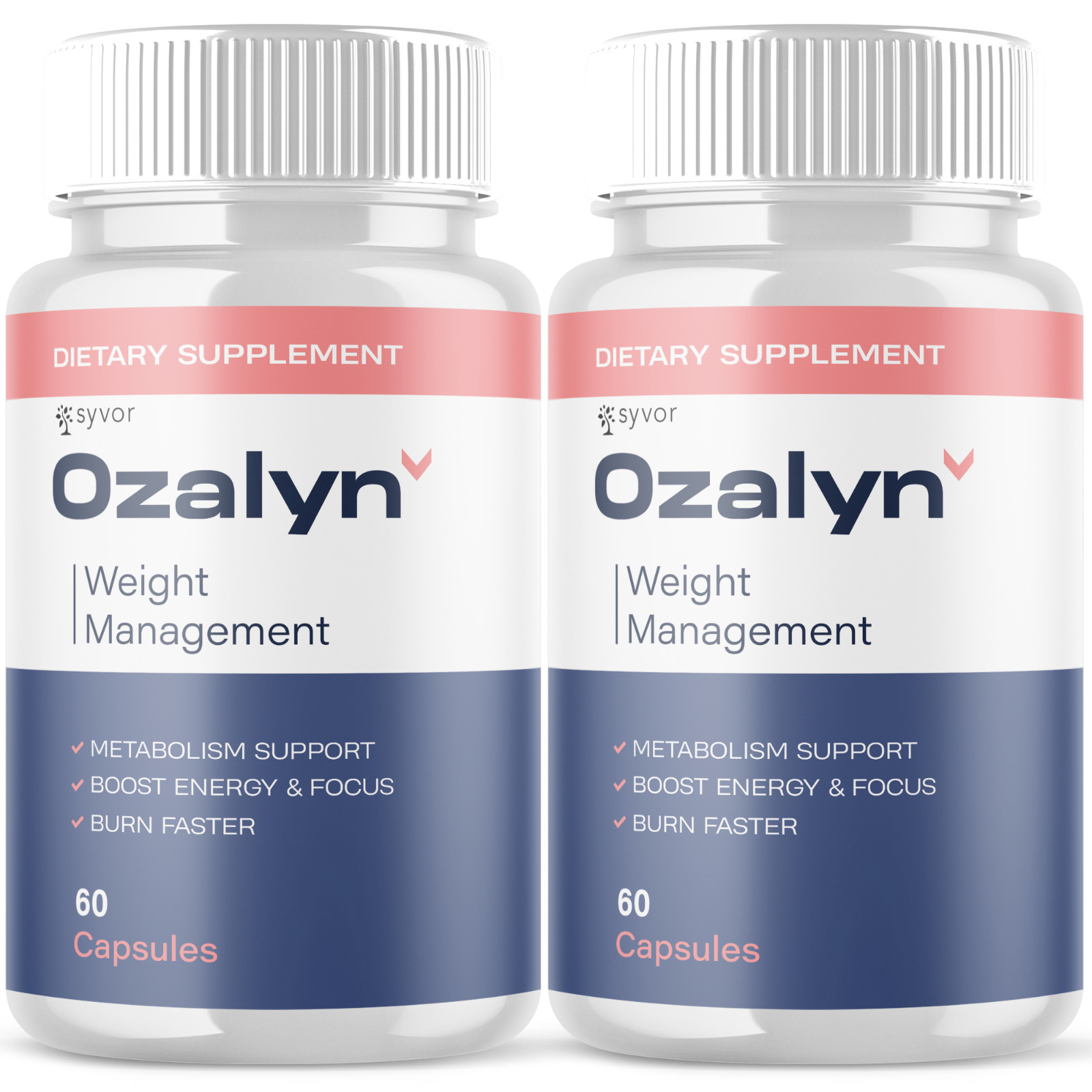 (2 Pack) Ozalyn Advanced Energy & Fitness Formula Vitamin Oza Lyn 120 Capsules
