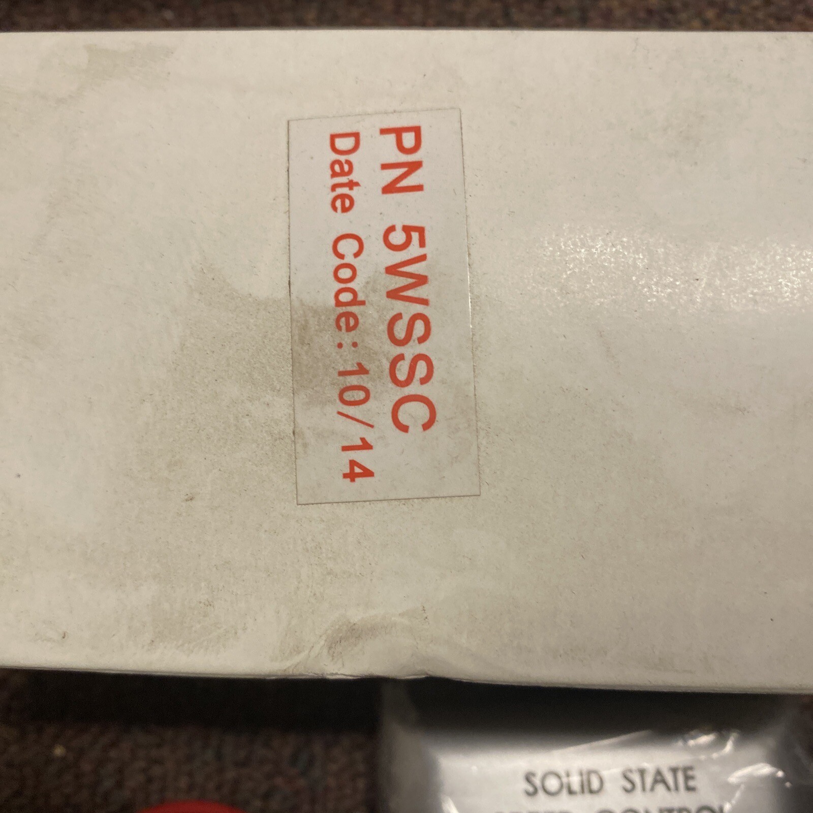 PN 5WSSC SOLID STATE SPEED CONTROL- ECS FSC6-120 6 Amp 120v