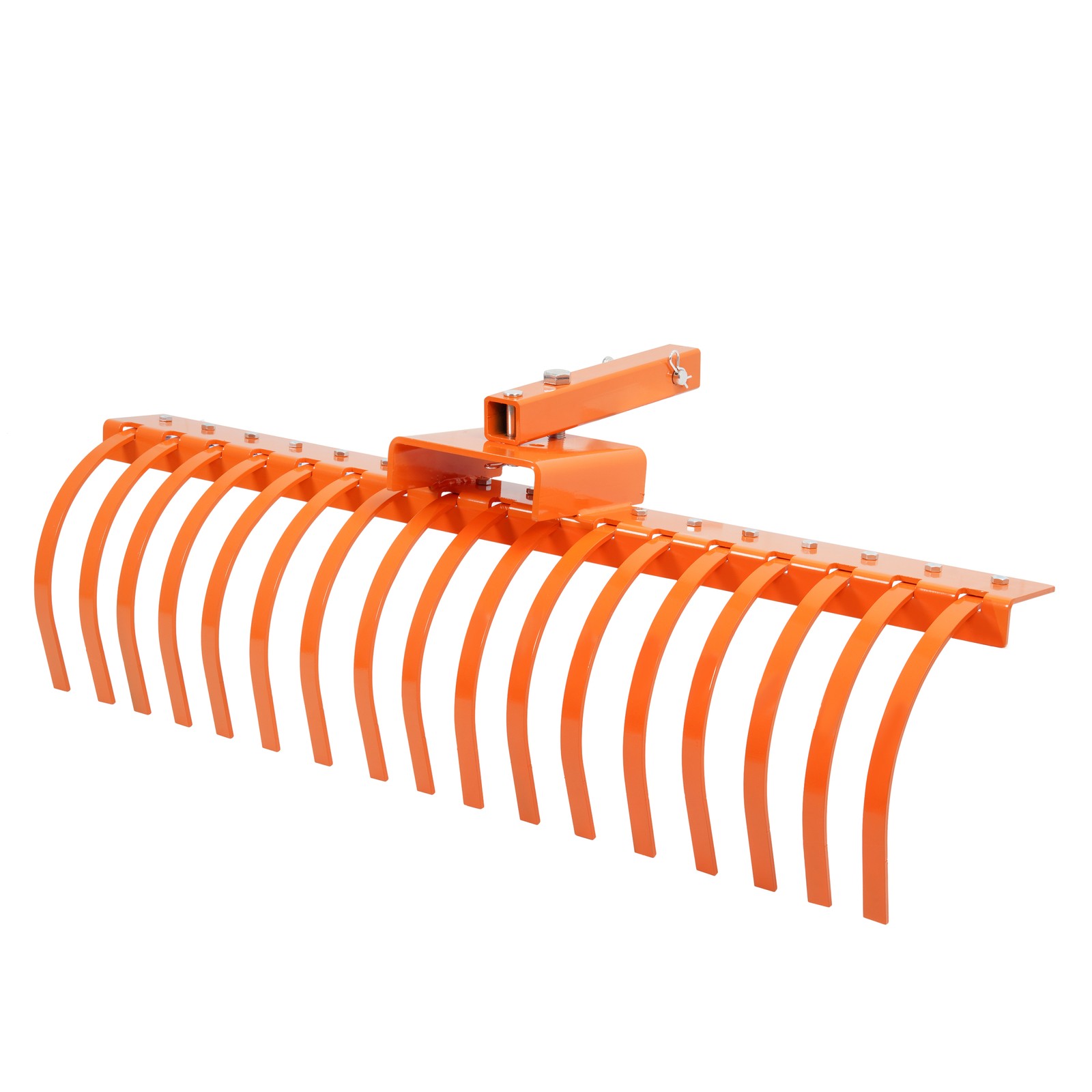 For 2" Receiver Tractor 48" Landscape Rake Pine Straw Rake Rock Rake ATV UTV