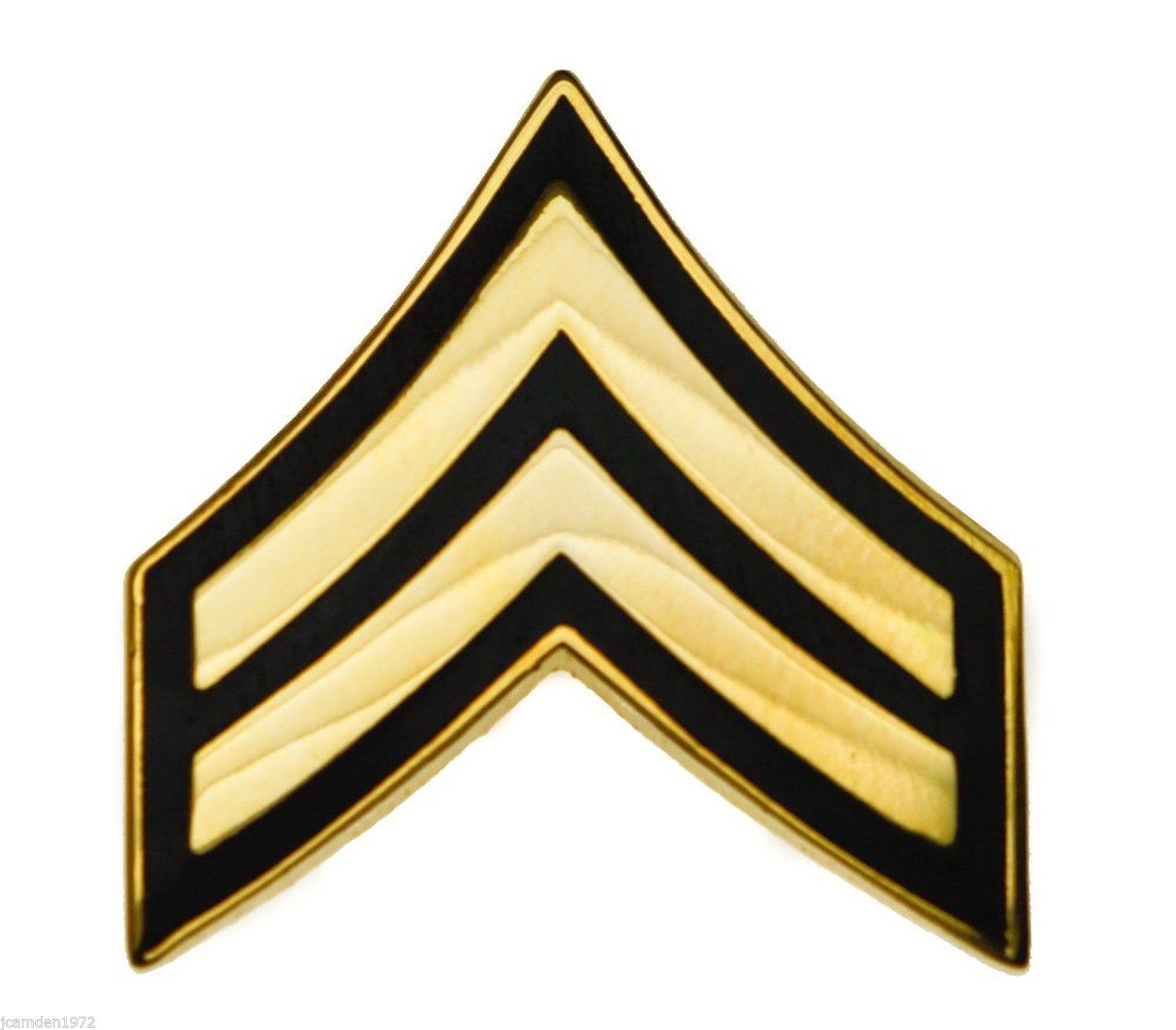 Army Corporal E-4 E4 Hat or Lapel 18mmx20mm Pin H14425 F1D31S