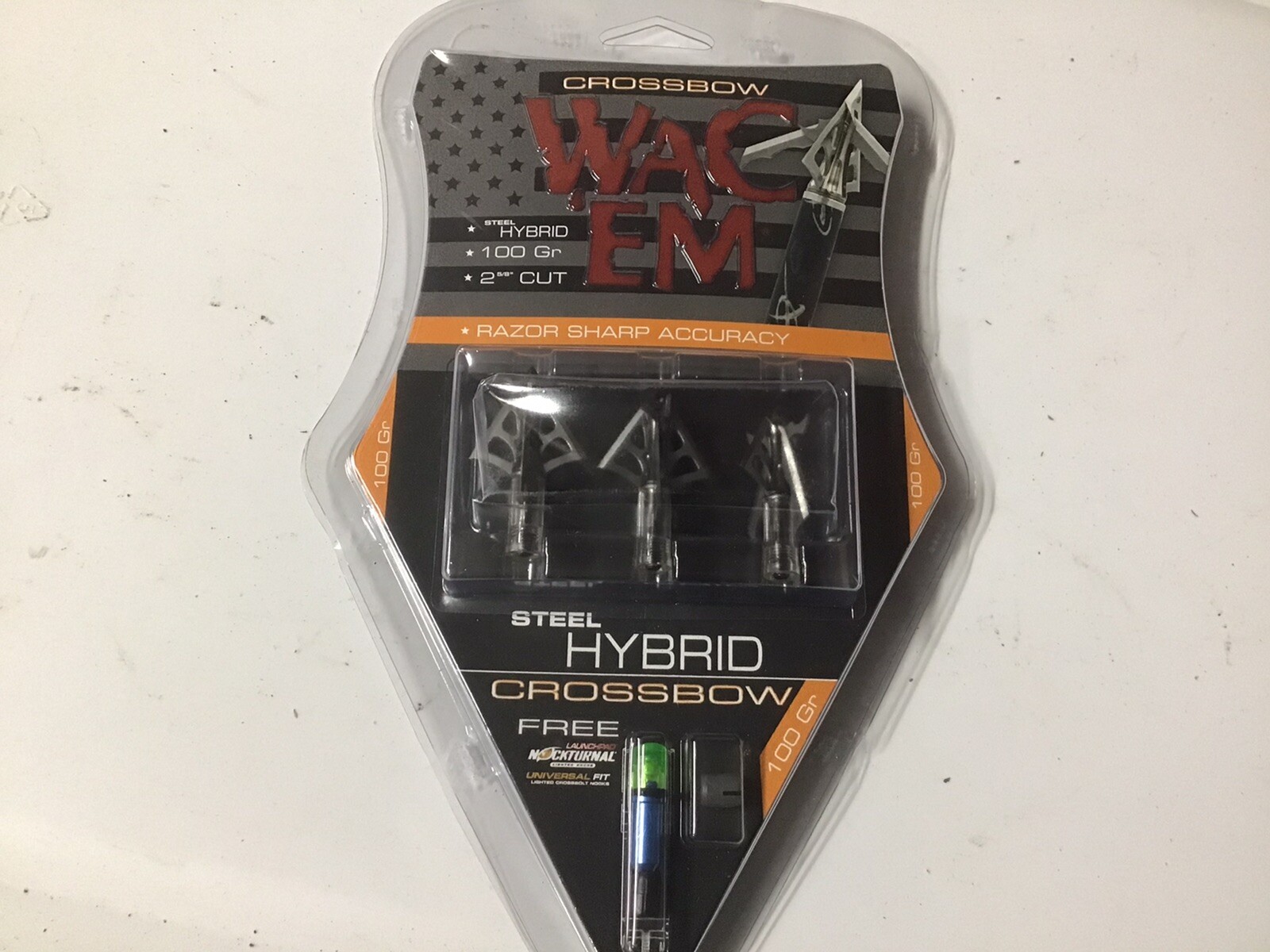 Crossbow WAC Em Broad heads Razor Sharp Accuracy Pack Of 3