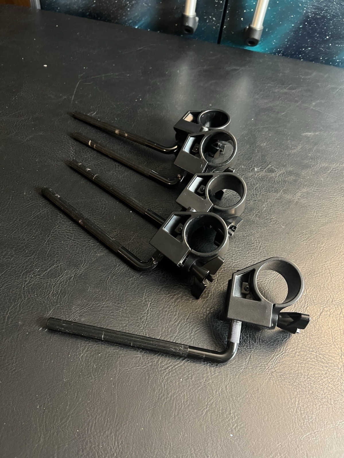 5 Alesia Clamp DM6 Kit Hardware Electronic Drums Nitro Tom Snare L Bar Clamp Set