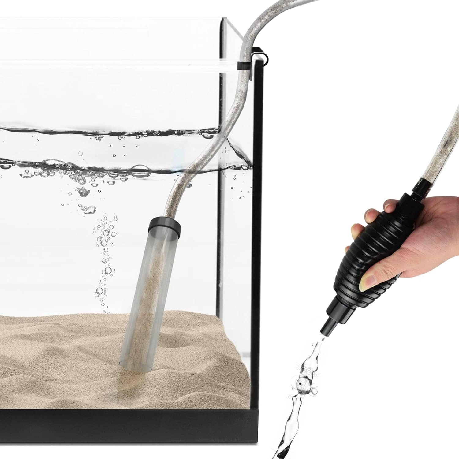 Aquarium Maintenance Kit with Priming Bulb, 65-Inches, Easy to Use, Perfect for