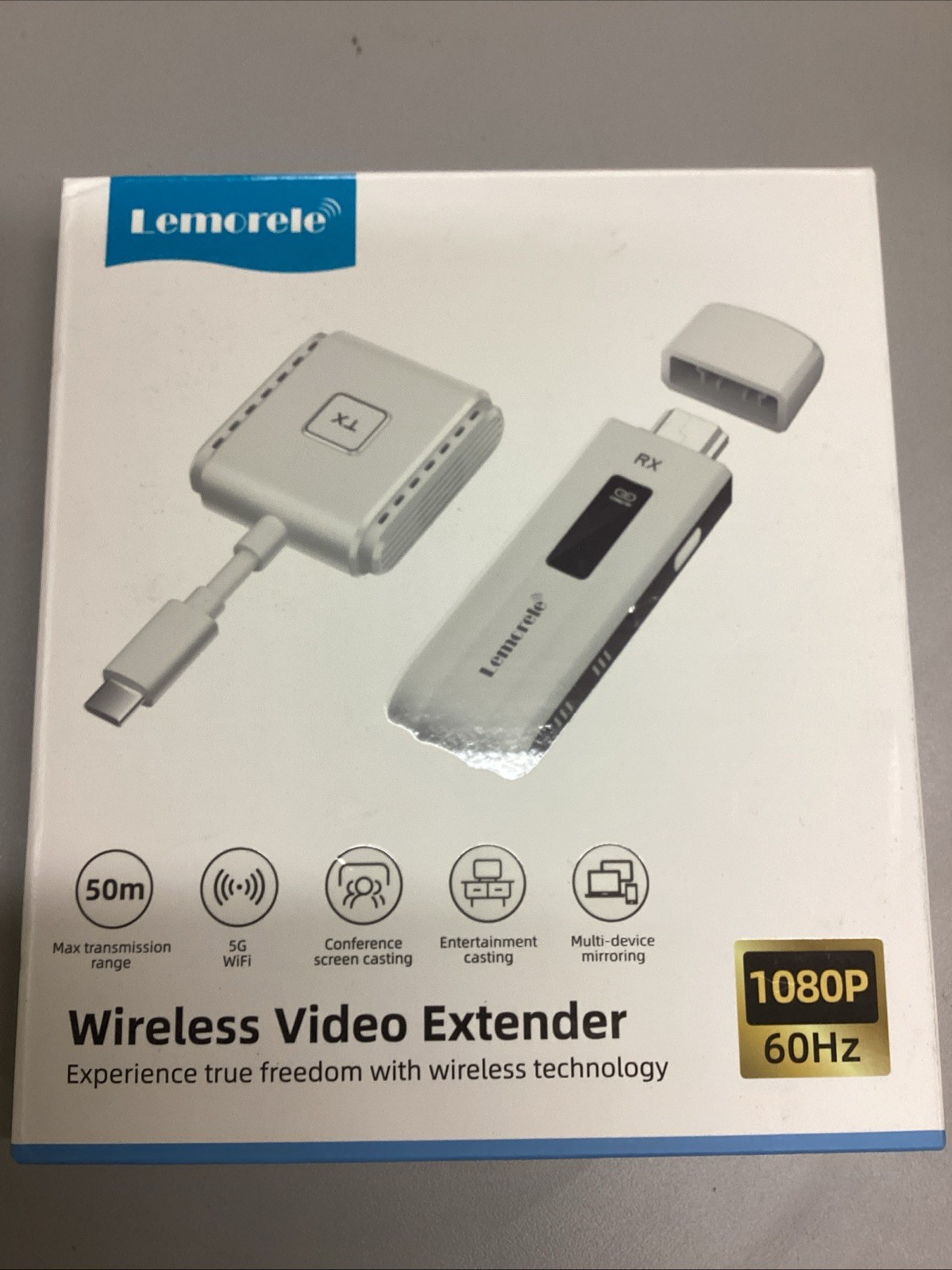 Lemorele Wireless USB-C Transmitter and HDMI Receiver Kit, Plug&Play USB-C to...